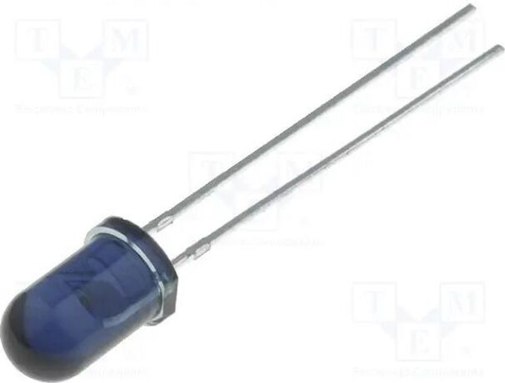 IR Sender; 5mm; 940nm; transparent,blau; 160mW; 25°; THT TSAL6400 Infrarot-LEDs