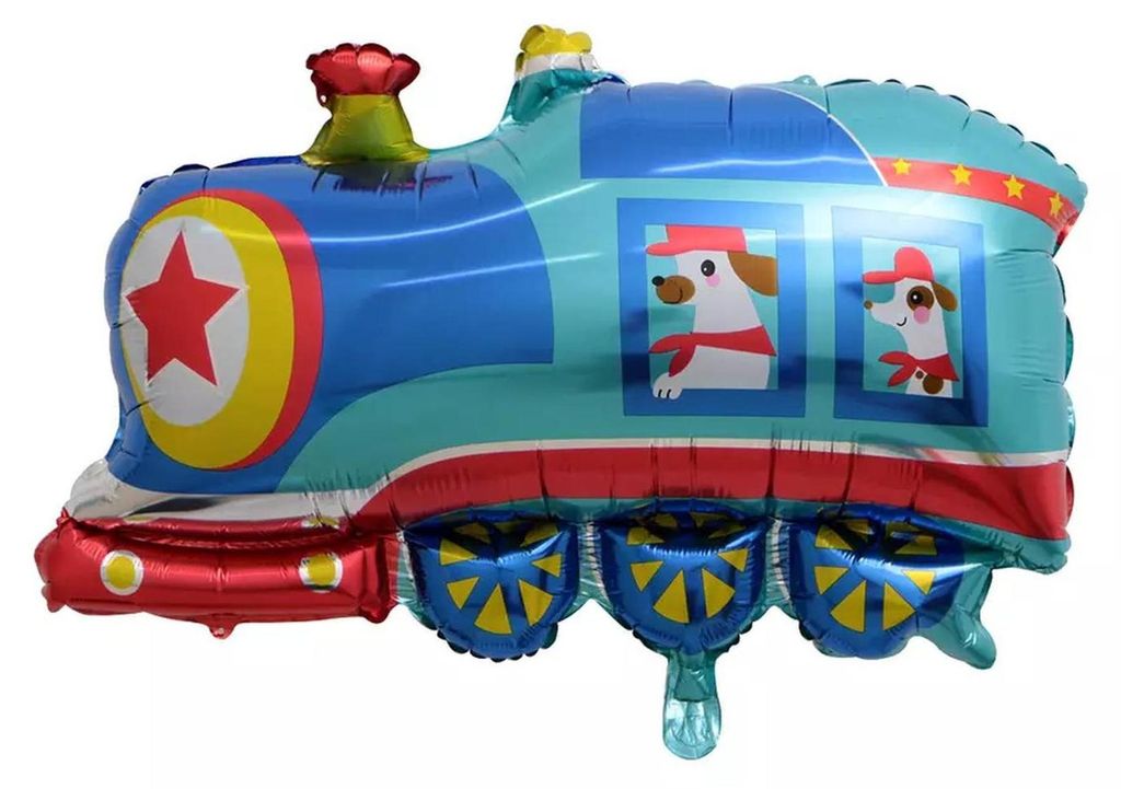 Folienballon Fahrzeug Motiv, Zug Lokomotive, ca. 72,5 x Produktbild 