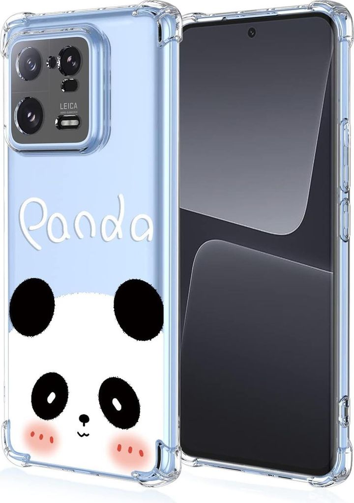 Hülle für XIAOMI 13 PRO, transparent, Pandabär, süß, süß, hoher Schutz
