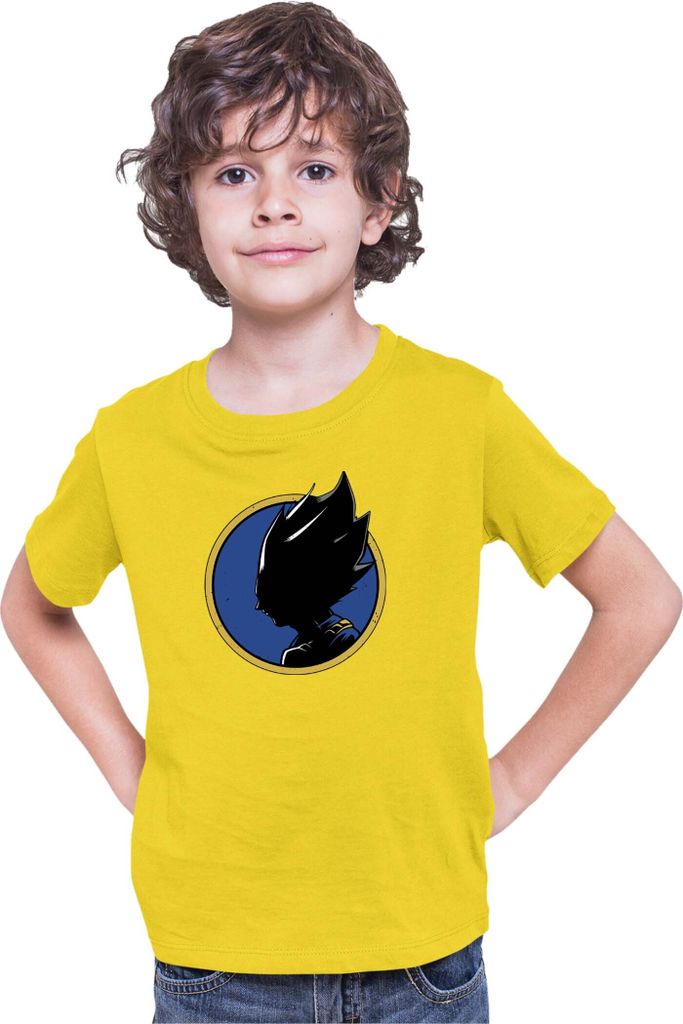 Kinder T-Shirt Dragon Anime Manga Ball Z Vegeta 55, 12-13 Jahr - 152 / Gelb