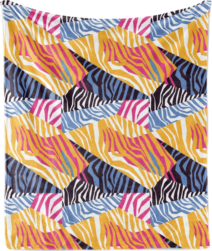 Coperta Safari Zebra ABAKUHAUS - Plaid Morbido XXL 175x230 cm