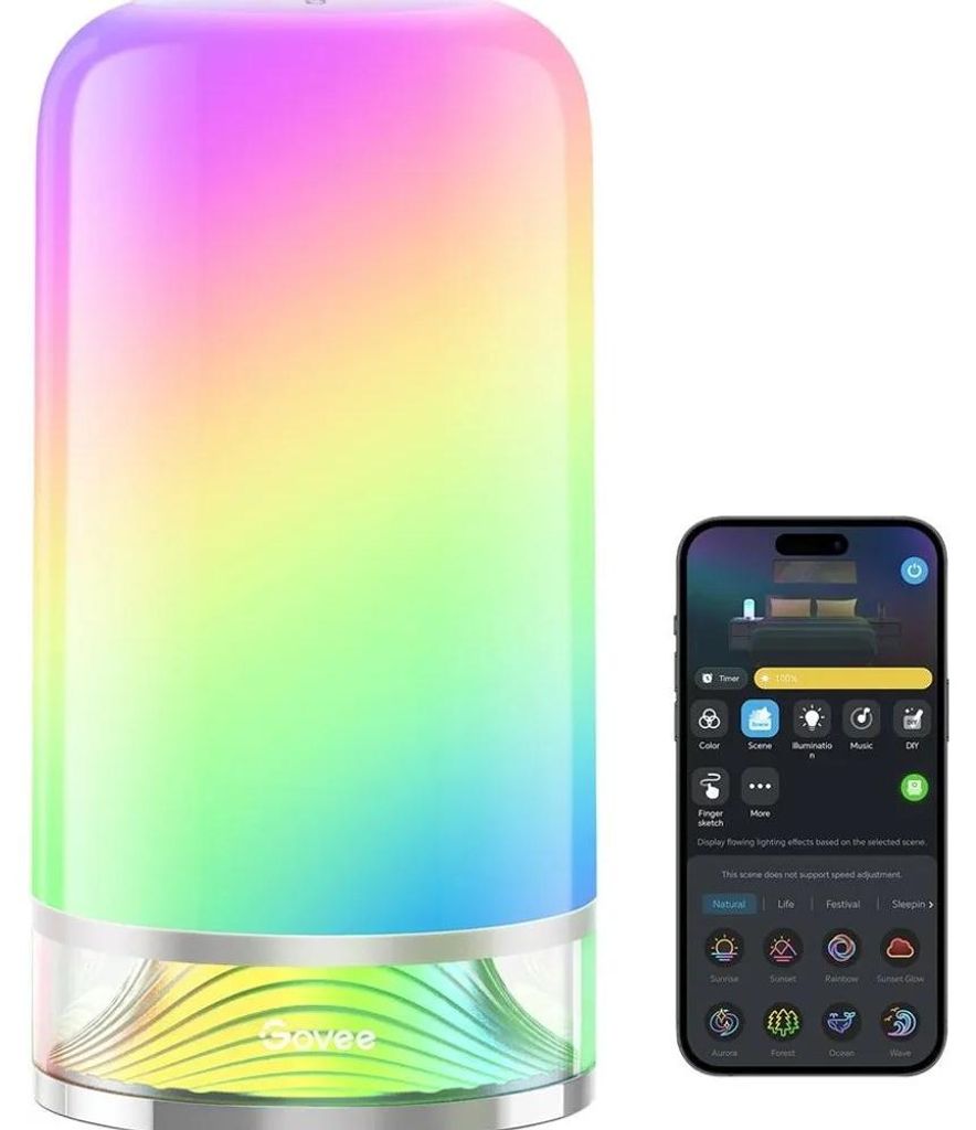Govee H6022 Lampe de table intelligente Wi-Fi/Bluetooth Image du produit 