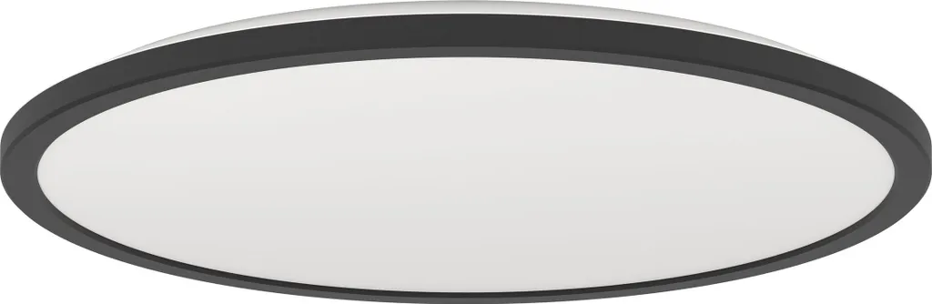 Lampada Soffitto Eglo Rovito Nero 50cm: Design Sottile LED CCT IP44