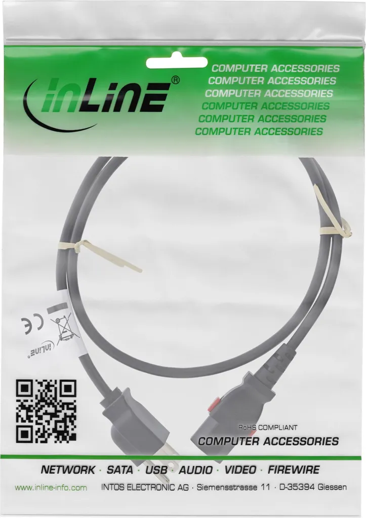 InLine Cavo SATA 6Gb/s rotondo angolato a destra blu con linguetta
