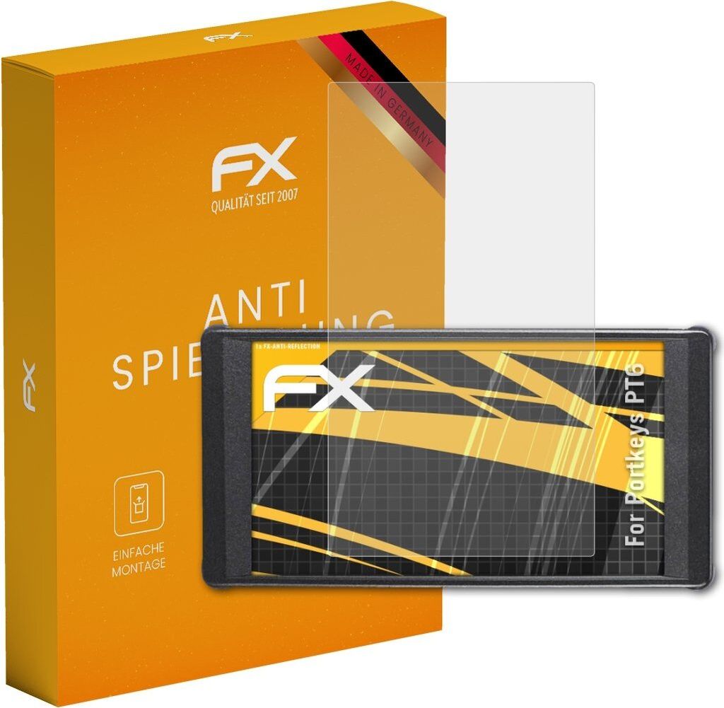 atFoliX FX-Antireflex Schutzfolie kompatibel mit Portkeys PT6 Displayfolie