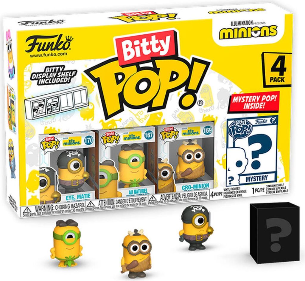 Minions Bitty POP! Vinyl Figuren 4er-Pack Eye Matie 2,5 cm Produktbild 
