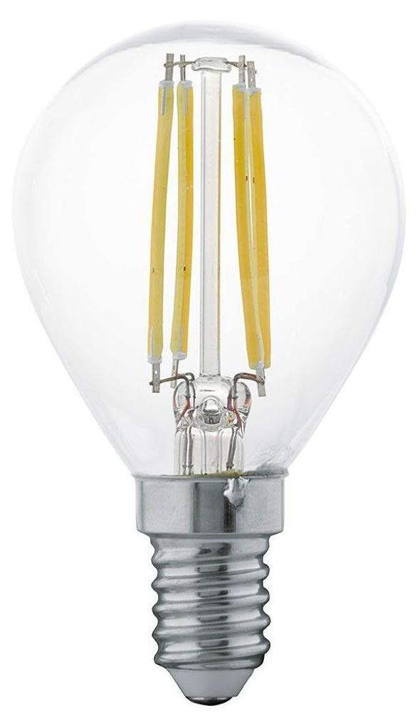 A clear, professional studio shot of an LED light bulb.