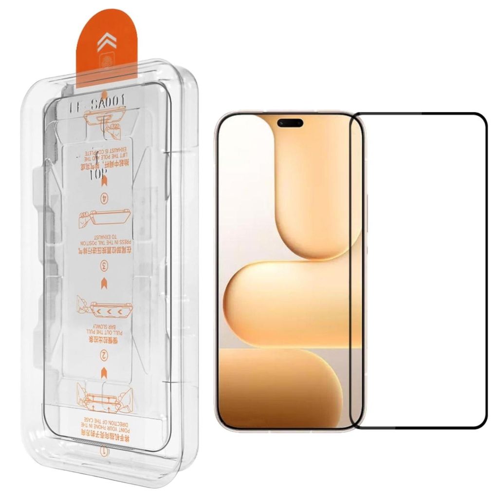 Handy Displayschutz Schutzglas für Honor 600 Pro 9H Glas Anbringhilfe Montage
