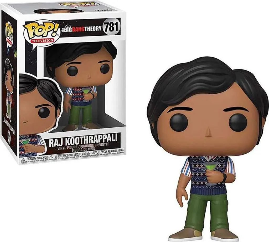 Pop Raj Koothrappali 781 The Big Bang Theory Figurine Collection Vinyle