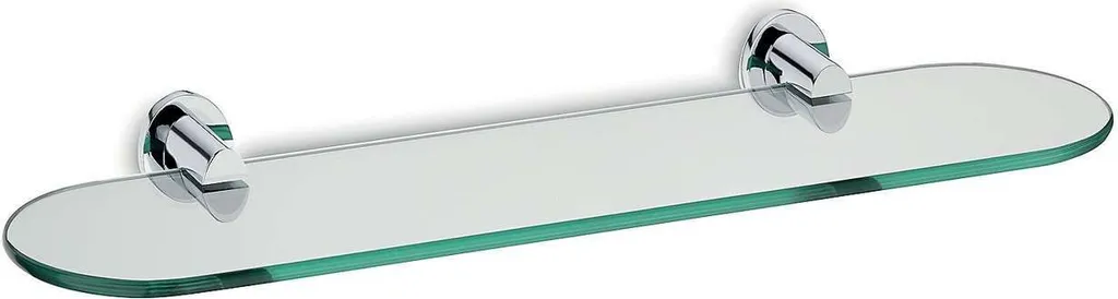 Mensola Bagno KELA Makira 20273 in Vetro e Ottone Cromato 45cm