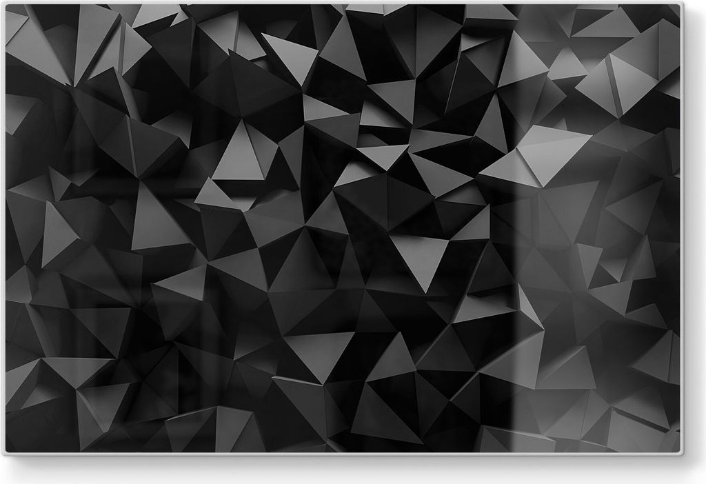 DEQORI Schneidebrett Glas 30x20 cm 'Bizarre Oberfläche' Schneideplatte groß