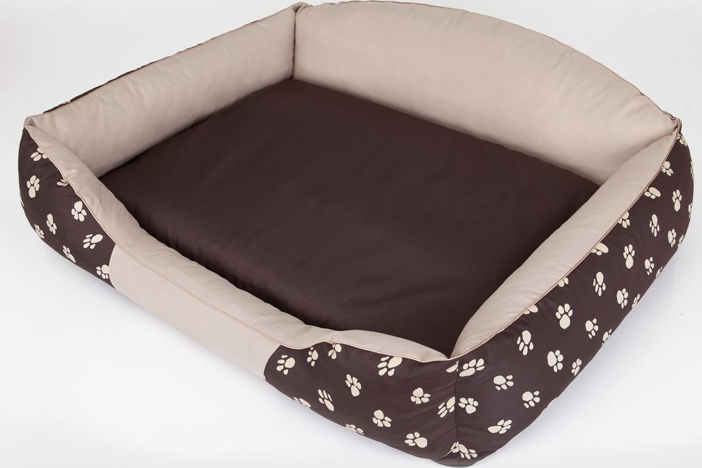 Hundebett "Royal" -65x50cm- Robust mit hohem Rücken, weich gepolstert | Pillowprim