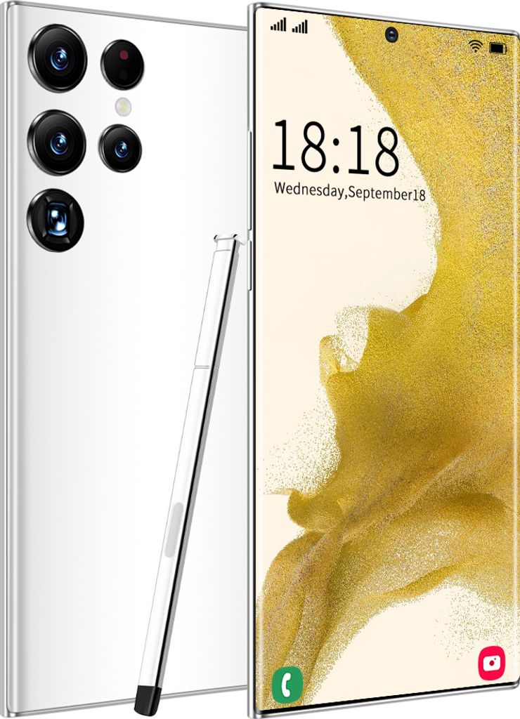 Smartphone 6.7-Zoll Großbild 3gb Ram 32gb Rom 2600mah Batterie Dual Sim 4g Android Netzwerk Handy Weiß US-Stecker