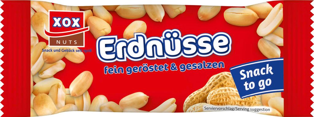 XOX Arašídy pražené a solené křupavé s pikantní příchutí Obrázek produktu 