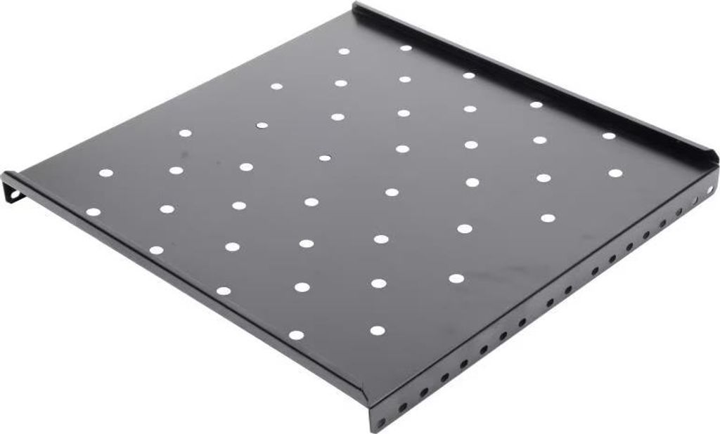 RAFT FIX FIX SPACER 1U für 19" Rack, 650mm Tiefe, für 1000mm Schrank, unterstützt hohe Kapazität, antistatische Lackierung, Stahl 1.2mm, schwar...