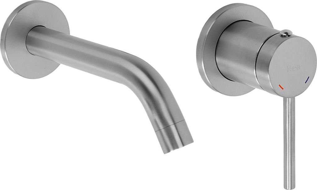 Verdeckter Waschbeckenhahn Rea Clif Gebürstetes Nickel