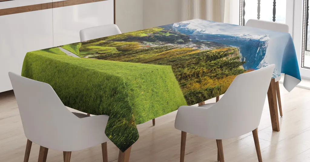 Tovaglia Esterno ABAKUHAUS 140x200 Montagna - Idrorepellente