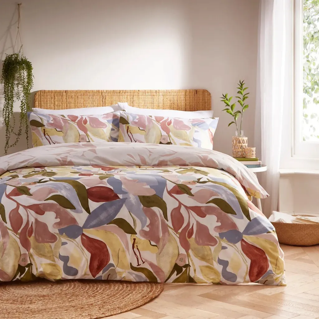 Parure de Couette Réversible Amarosa Furn pour Lit Double 2 Personnes Pavé