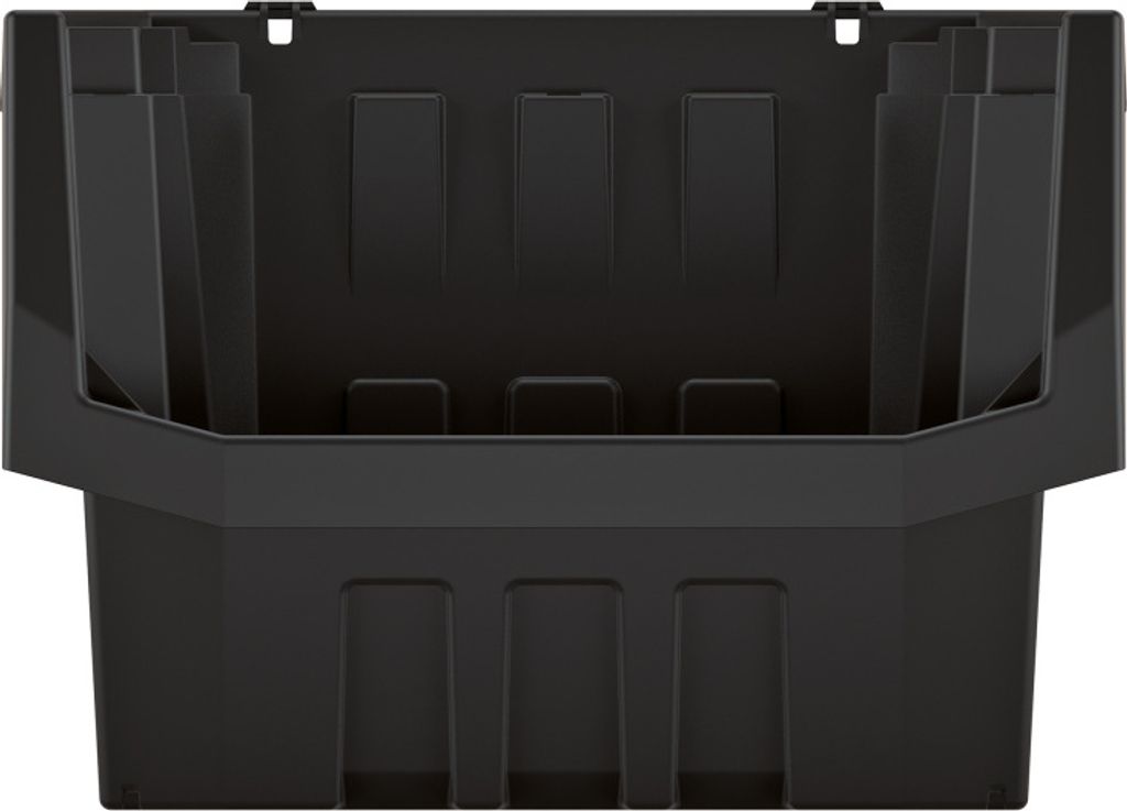 Stapelbox Sichtlagerkästen Stapelkästen Lagerboxen für Werkstatt Garage Kunststoff Schwarz Werkzeugbehälter Kistenberg TRUCK MAX 30