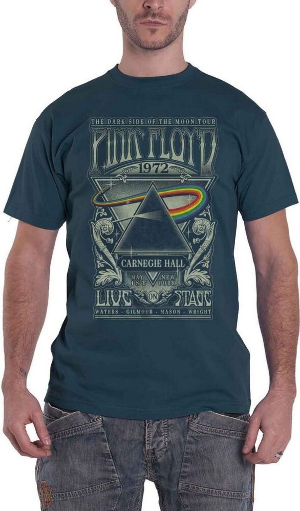 Pink Floyd - "Carnegie Hall" T-Shirt für Herren/Damen Uni RO4223 (XXL) (Jeansblau)