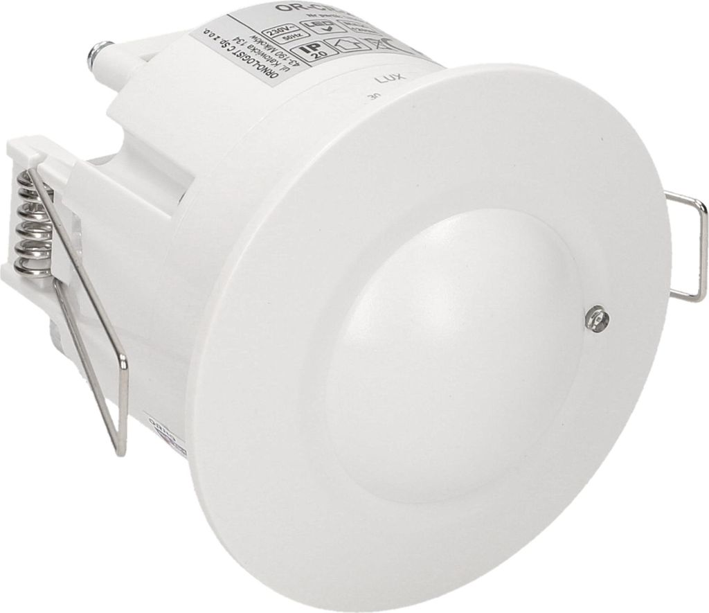 Orno | Mikrowellen-Bewegungsmelder OR-CR-218 - Weiß - 360° Erkennung - Für abgehängte Decken