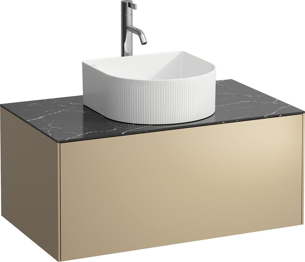 LAUFEN SONAR Schubladenelement, 1 Schublade, passend zu Waschtisch-Schalen 812340, 812341, 812342, 812343, Ausschnitt mittig für den Waschtisch un...