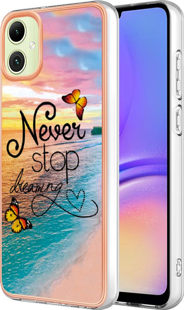Hülle für Samsung Galaxy A05 Muster TPU Silikon Stoßdämpfer Bumper Schutzhülle Gold