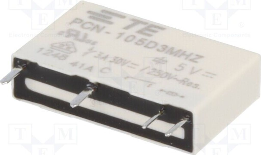1x Relais: elektromagnetisch USpule : 5VDC 3A/240VAC 5A 3-1461491-0 Elektromagne