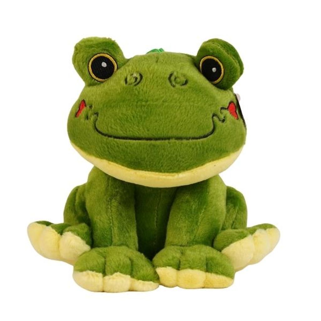 Kuschelfrosch mit Sound 20cm Plüschtier grüner Frosch Produktbild 