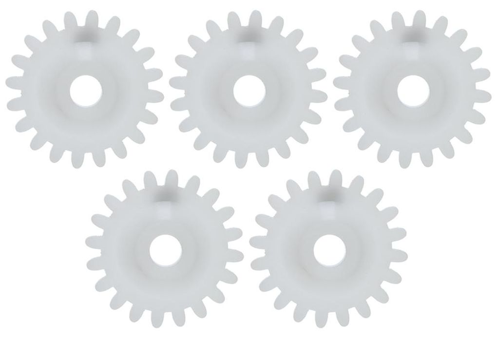 5 Stück weiße Kunststoffzahnräder als Ersatzteil für Strickmaschinen, passend für Silver Reed