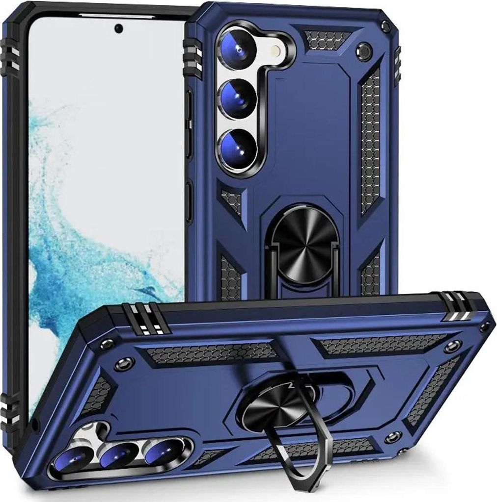 Outdoor Schutz Hülle für Samsung Galaxy S25 FE Armor Case Cover Handyhülle Bumper Panzerhülle Blau