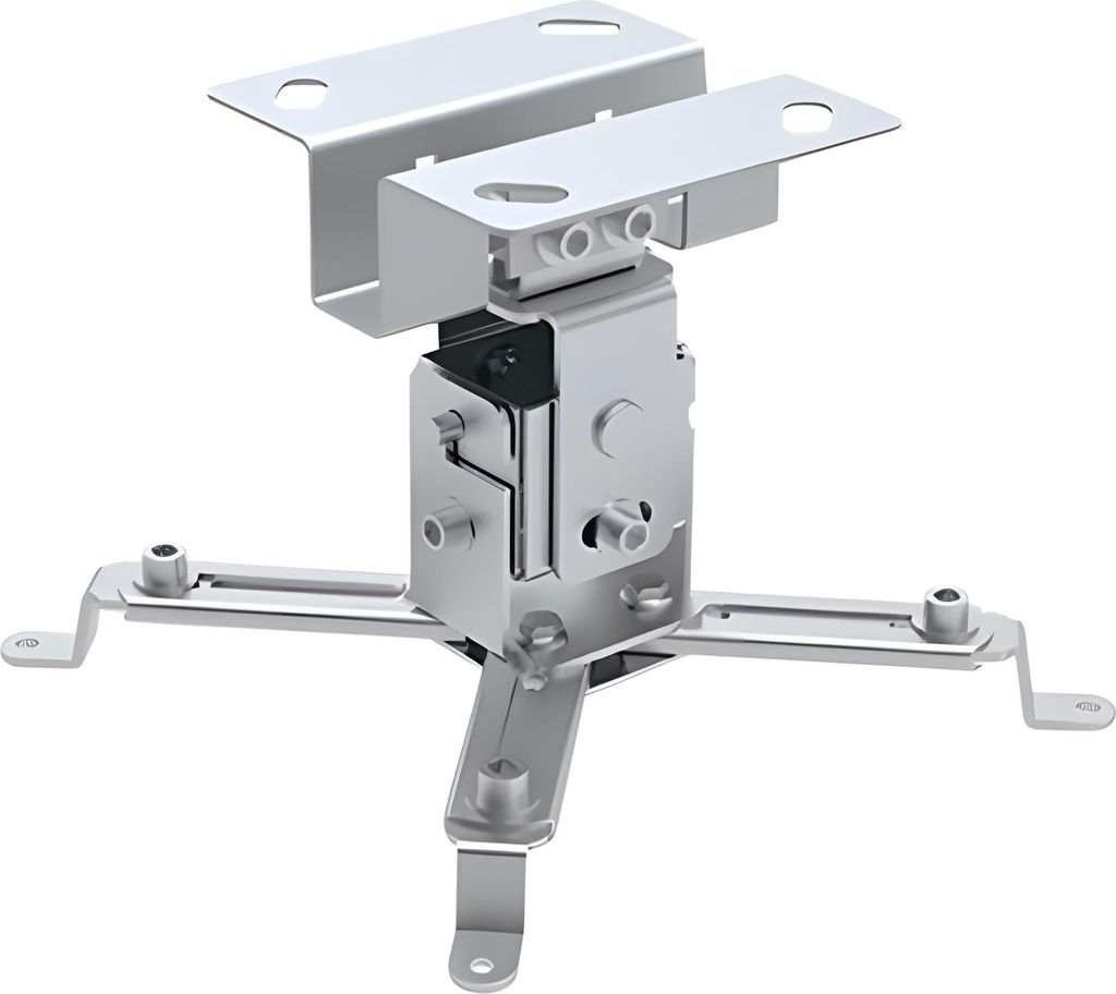 Techly Deckenhalterung f. Beamer, ausziehbar, 130mm, silber