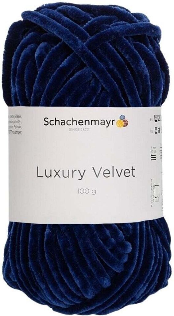 Schachenmayr Luxury Velvet 00050 Navy Pletacia priadza Obrázok produktu 