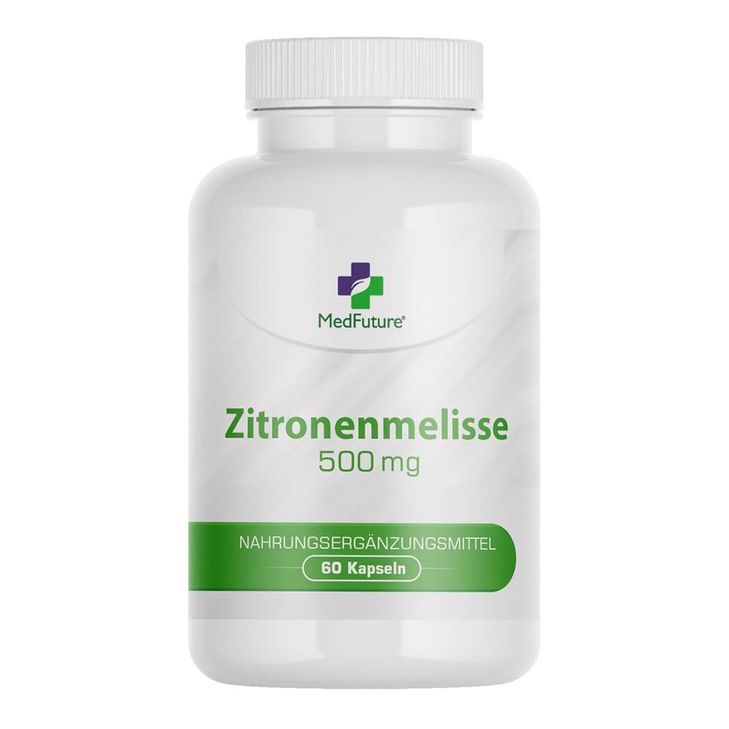 Melisse 500 mg 60 Kapseln Wirkt beruhigend, verbessert den Produktbild 