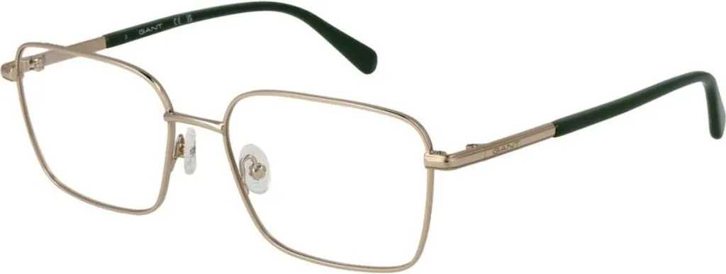 Montatura Occhiali Gant GA50010 55032 | Design Rettangolare Uomo Gold