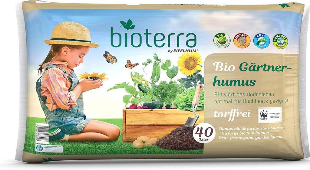 BIOTERRA Gärtnerhumus Torffrei 40l