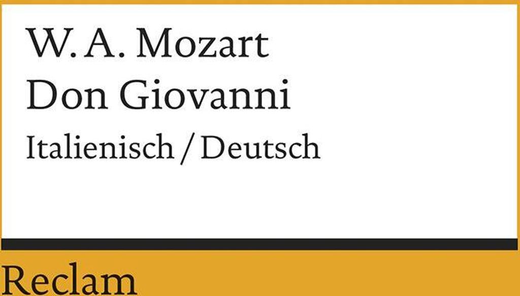 Don Giovanni: Italienisch/Deutsch (Reclams Universal-Bibliothek)