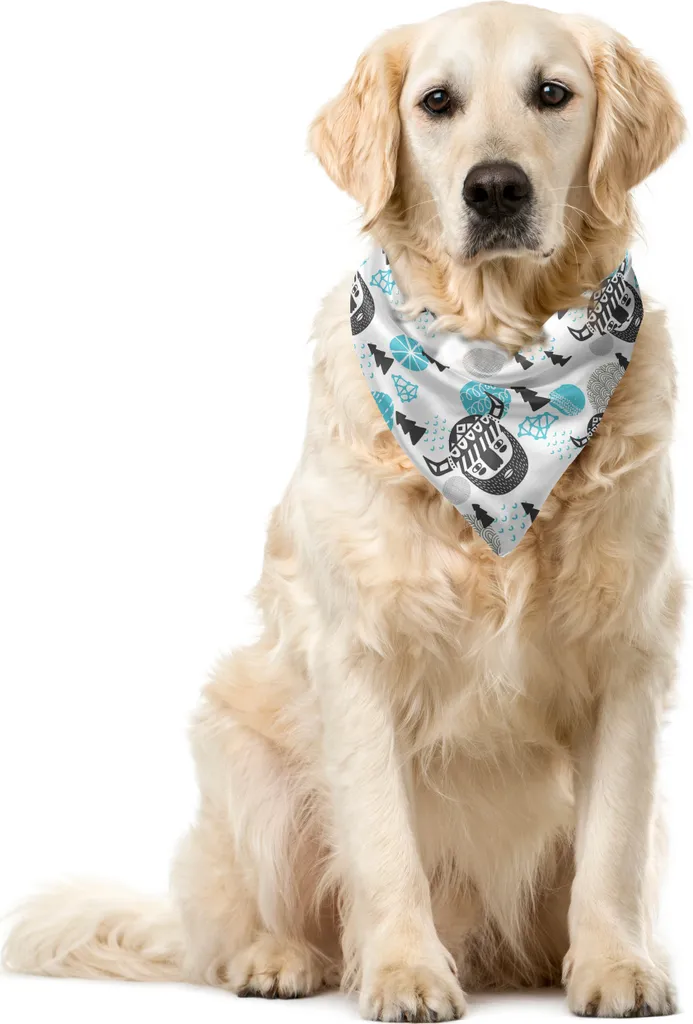Bandana per Cani ABAKUHAUS Viking 55x55 - Protezione e Stile Nordico
