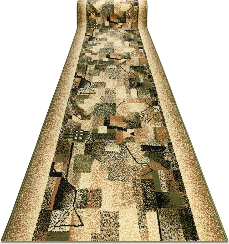 Tapis de sol robuste BCF IMPRESJA olive 60x100 cm spécial anti-usure
