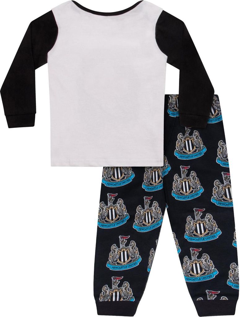 Newcastle United FC - "Future Captain" Schlafanzug mit langer Hose für Baby-Jungs GF978 (86) (Schwarz)
