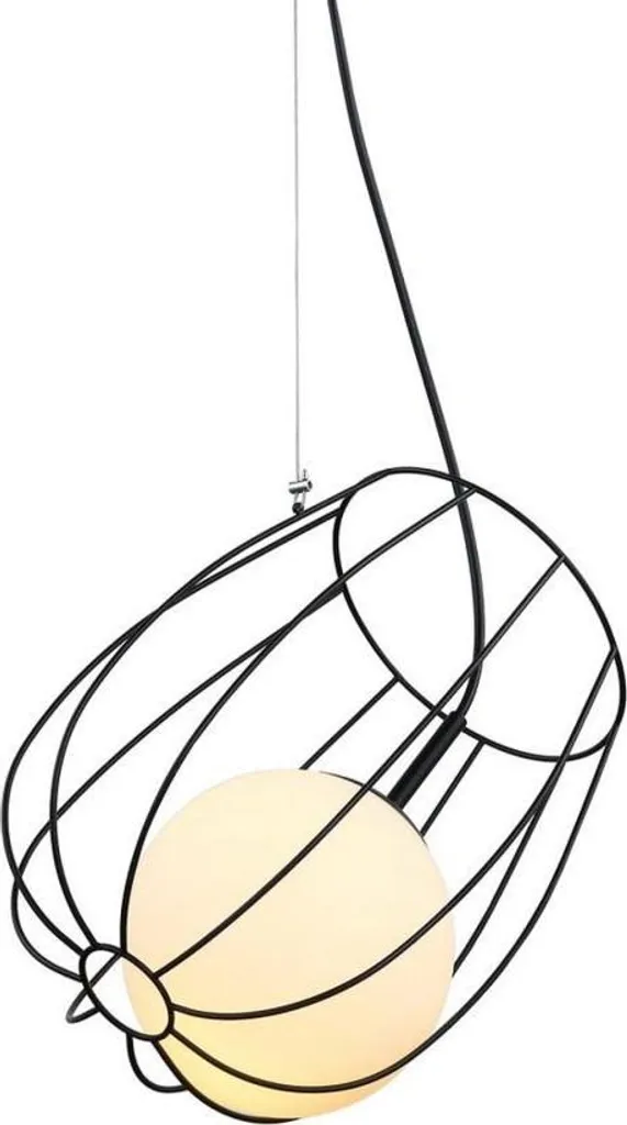 Suspension Italux Melisa MDM-3943/1 BK Noire - Luminaire Design Chic