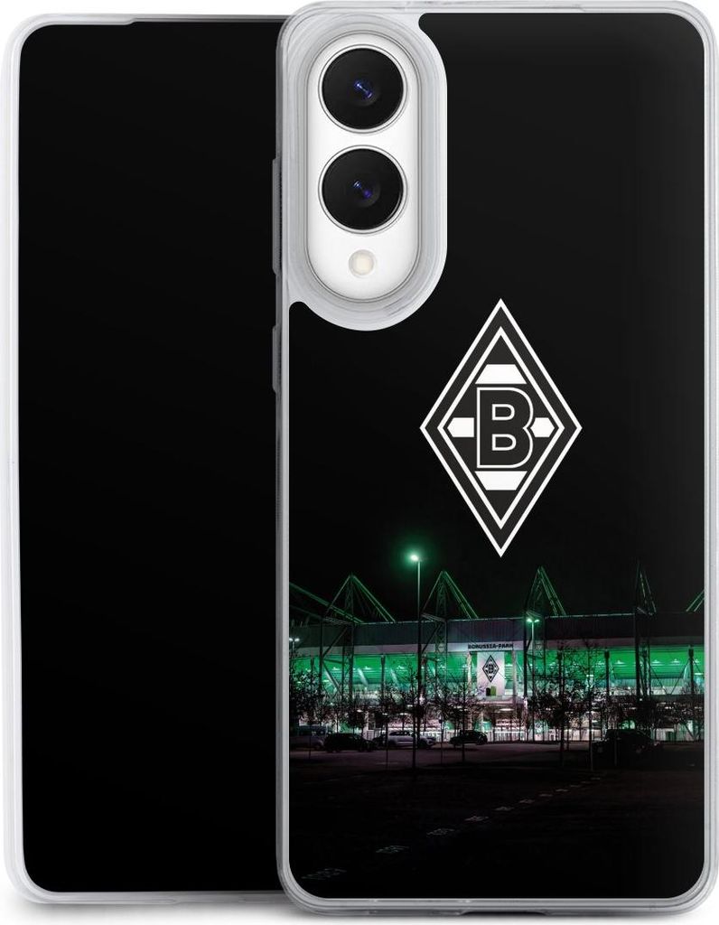 DeinDesign Slim Hülle für Samsung Galaxy S25 Edge Silikon Case Ultra Dünn Handyhülle Borussia Mönchengladbach Offizielles Lizenzprodukt Stadion