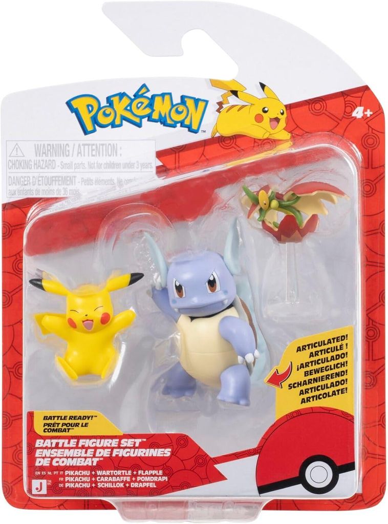 Das 3er-Pack mit Pokémon-Kampf-Figuren enthält Produktbild 