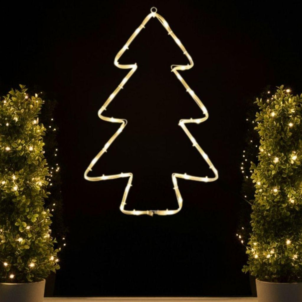 LED Fensterdeko Weihnachten mit Timer und Batterie Fensterbilder beleuchtet Weihnachtsdeko innen Deko Fenster Silhouette Beleuchtetes Fensterbild