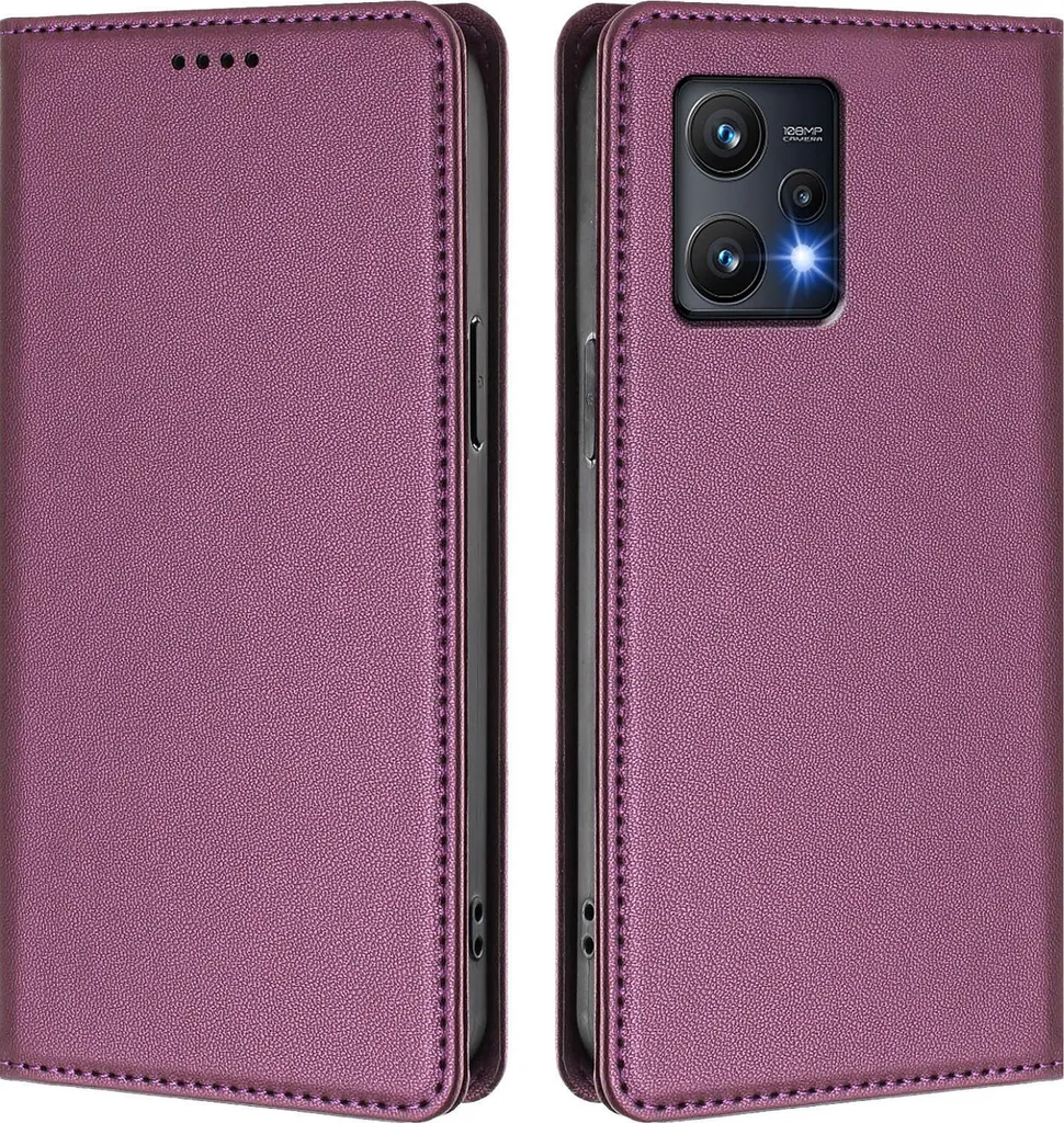 Custodia Realme 9 Pro 5G Portafoglio Viola - Pelle Elegante con Stand