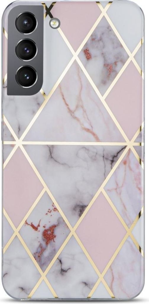 Samsung Galaxy S23 Plus Hülle - Coverup Marmor Design TPU Back Cover - Rosa