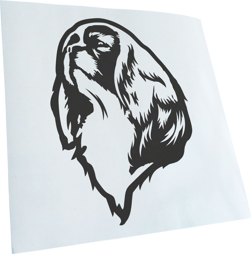 Kiwistar - Autoaufkleber - Cavalier King Charles Spaniel - Dunkelgrau - 60x43cm - Aufkleber für Auto, Laptop, Fahrrad, LKW, Motorrad mehrfarbig JD...