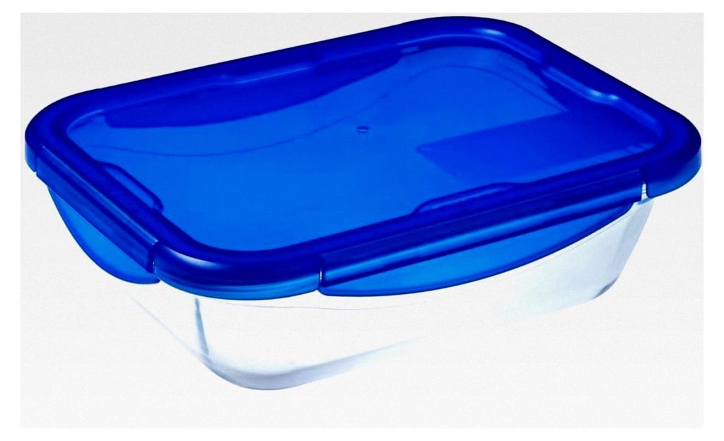 Mehrzweckform rechteckig mit Deckel, 3 L, Glas, transparent, 0.376 x 0.317 x 0.25 cm