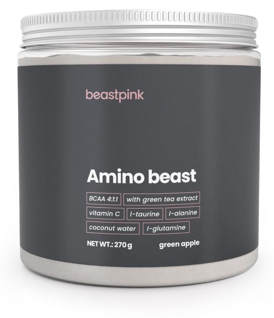GymBeam - Amino Beast - BeastPink, 270 g, grüner Apfel Produktbild 