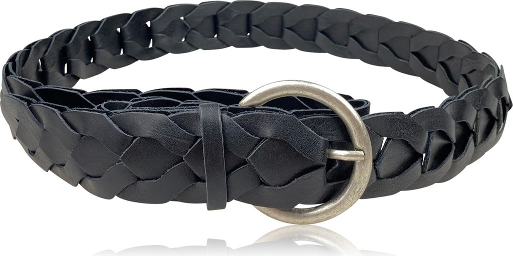 Ledergürtel Big Element aus dutzenden Lederelementen von collezione alessandro
